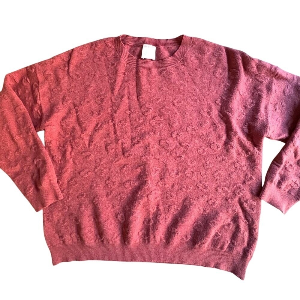 KERISMA Clyde Leo Canyon Rose Angora-Blend Knit Sweater‎ Sz S/M SMALL-MEDIUM EUC